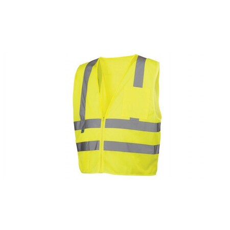 Pyramex - Safety Vest - Hi-Vis Lime- 2 Stripes - Size Extra Large RVZ2610XL